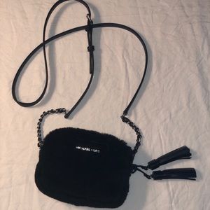 Authentic Black Fur Michael Kors Crossbody